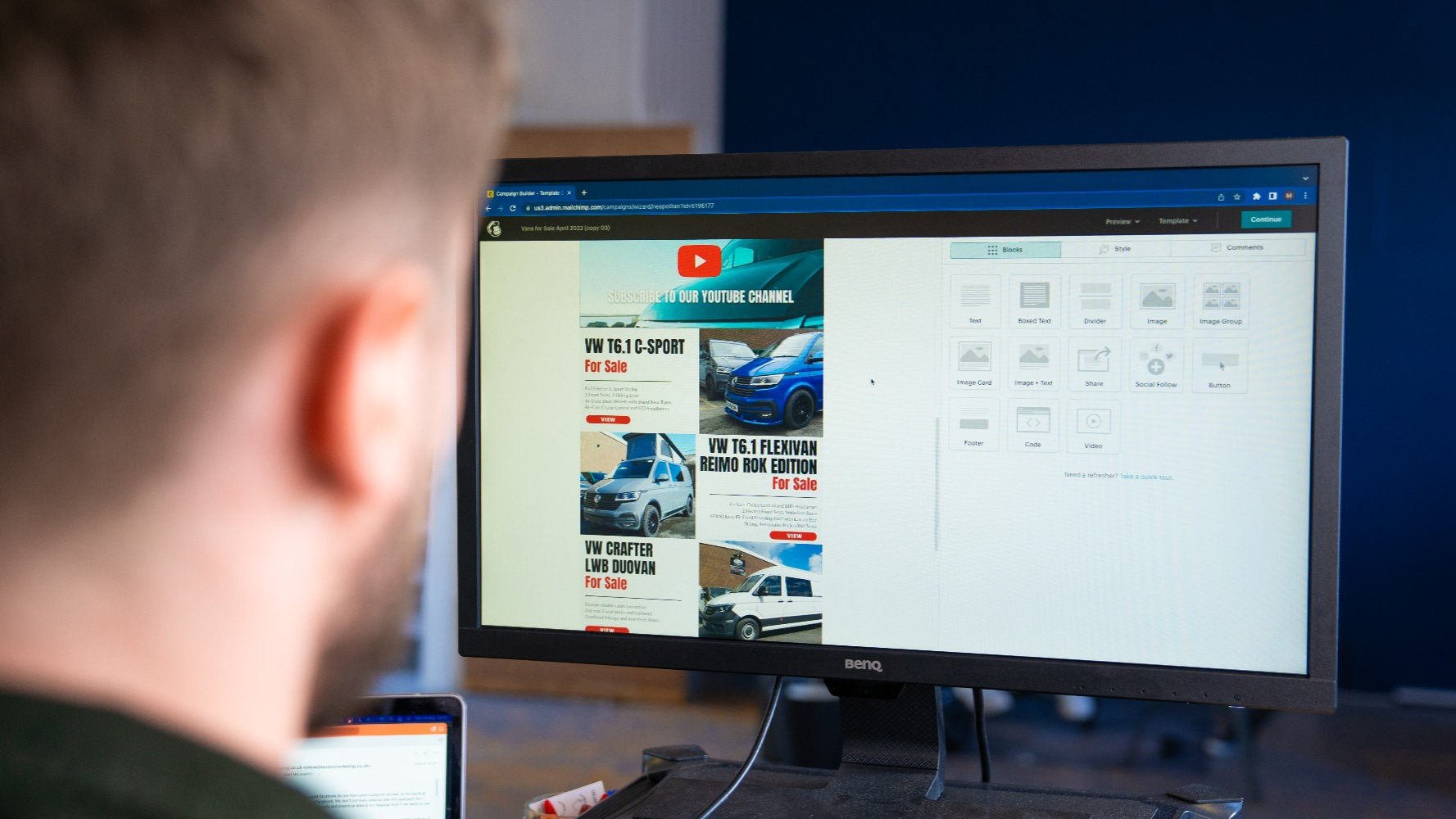 email marketing in-situ mailchimp design for flexivan van conversions 2
